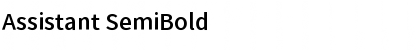 Download Assistant SemiBold Font Title Preview