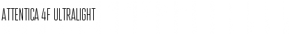 Download Attentica 4F UltraLight Font Title Preview