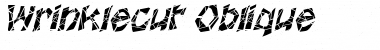 Download Wrinklecut Oblique Font Title Preview