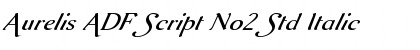 Download Aurelis ADF Script No2 Std Italic Font Title Preview