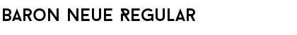 Download Baron Neue Regular Font Title Preview