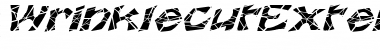 Download WrinklecutExtended Oblique Font Title Preview