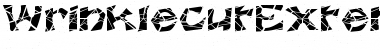 Download WrinklecutExtended Regular Font Title Preview