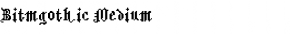 Download Bitmgothic Medium Font Title Preview