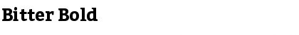 Download Bitter Bold Font Title Preview