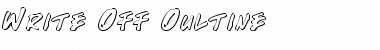 Download Write Off Oultine Oultine Font Title Preview
