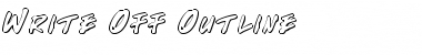 Download Write Off Outline Outline Font Title Preview