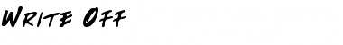 Download Write Off Regular Font Title Preview