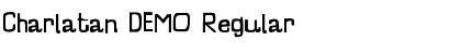 Download Charlatan DEMO Regular Font Title Preview