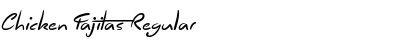 Download Chicken Fajitas Regular Font Title Preview