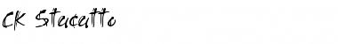 Download CK Stacatto Regular Font Title Preview