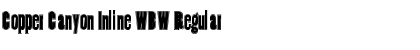 Download Copper Canyon Inline WBW Regular Font Title Preview