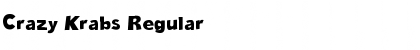 Download Crazy Krabs Regular Font Title Preview