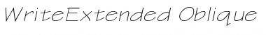 Download WriteExtended Oblique Font Title Preview