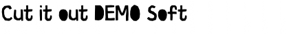 Download Cut it out DEMO Soft Font Title Preview