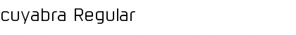 Download cuyabra Regular Font Title Preview