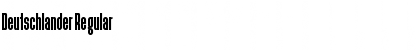 Download Deutschlander Regular Font Title Preview