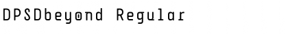 Download DPSDbeyond Regular Font Title Preview