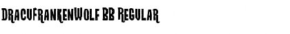Download DracuFrankenWolf BB Regular Font Title Preview