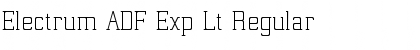 Download Electrum ADF Exp Lt Regular Font Title Preview