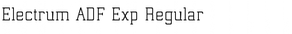 Download Electrum ADF Exp Regular Font Title Preview