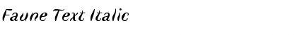 Download Faune Text Italic Font Title Preview