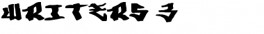 Download Writers 3 Regular Font Title Preview