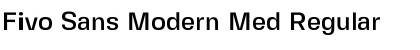 Download Fivo Sans Modern Med Regular Font Title Preview