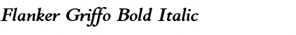 Download Flanker Griffo Bold Italic Font Title Preview