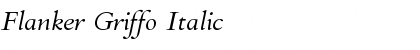 Download Flanker Griffo Italic Font Title Preview