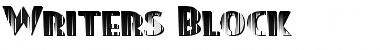 Download Writers Block Regular Font Title Preview
