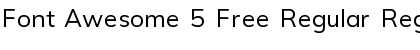 Download Font Awesome 5 Free Regular Regular Font Title Preview