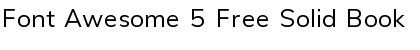 Download Font Awesome 5 Free Solid Book Font Title Preview