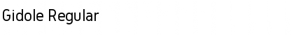 Download Gidole Regular Font Title Preview