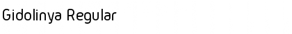Download Gidolinya Regular Font Title Preview