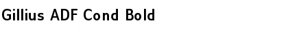 Download Gillius ADF Cond Bold Font Title Preview