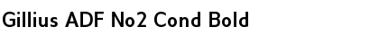 Download Gillius ADF No2 Cond Bold Font Title Preview