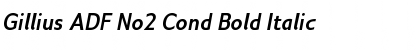 Download Gillius ADF No2 Cond Bold Italic Font Title Preview