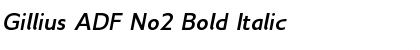 Download Gillius ADF No2 Bold Italic Font Title Preview
