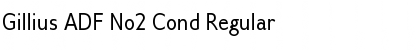 Download Gillius ADF No2 Cond Regular Font Title Preview