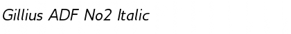 Download Gillius ADF No2 Italic Font Title Preview