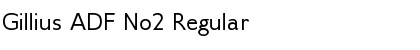 Download Gillius ADF No2 Regular Font Title Preview