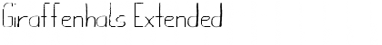 Download Giraffenhals Extended Font Title Preview
