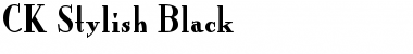 Download CK Stylish Black Regular Font Title Preview
