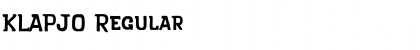 Download KLAPJO Regular Font Title Preview