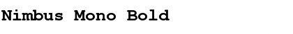 Download Nimbus Mono Bold Font