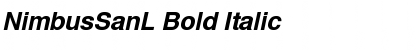 Download NimbusSanL Bold Italic Font
