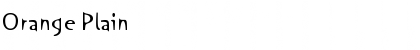 Download Orange Plain Font Title Preview