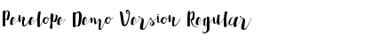 Download Penelope Demo Version Regular Font Title Preview