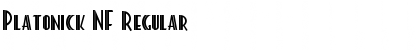 Download Platonick NF Regular Font Title Preview